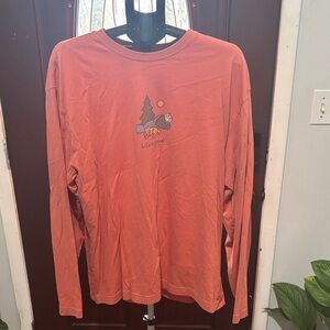 Life Is Good Men's Coral Long Sleeve Tee Size XL